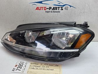 1brokentab 2018 - 2021 VOLKSWAGEN GOLF GTI LEFT HALOGEN LED HEADLIGHT OEM AY73951