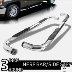 LA Zona Auto Parts 1999 to 2018 Chevrolet Silverado GM Sierra Crew Cab chrome nerf bar Estribos Cromados Running boards