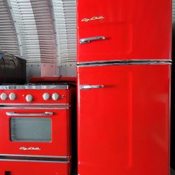 Big Chill Retro Kitchen Appliance Package In Red