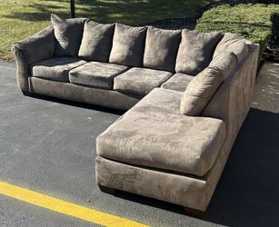Grey Sectional Couch Set 