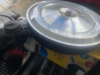 Old school air filter covers I have 3 available cash only $100 for Al