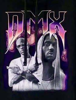 BoohooMAN Oversized Dmx featuring a graphic print of the late rapper DMX Hoodie Large