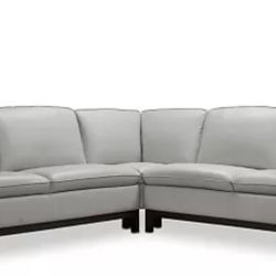 Leather L Sectional Sofa - GOOD CONDITION 