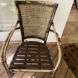 Chair, Rattan , Wicker Style 