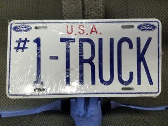 Ford truck front vanity plate