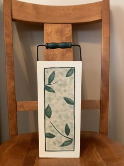 Wooden box wine holder or decorative piece