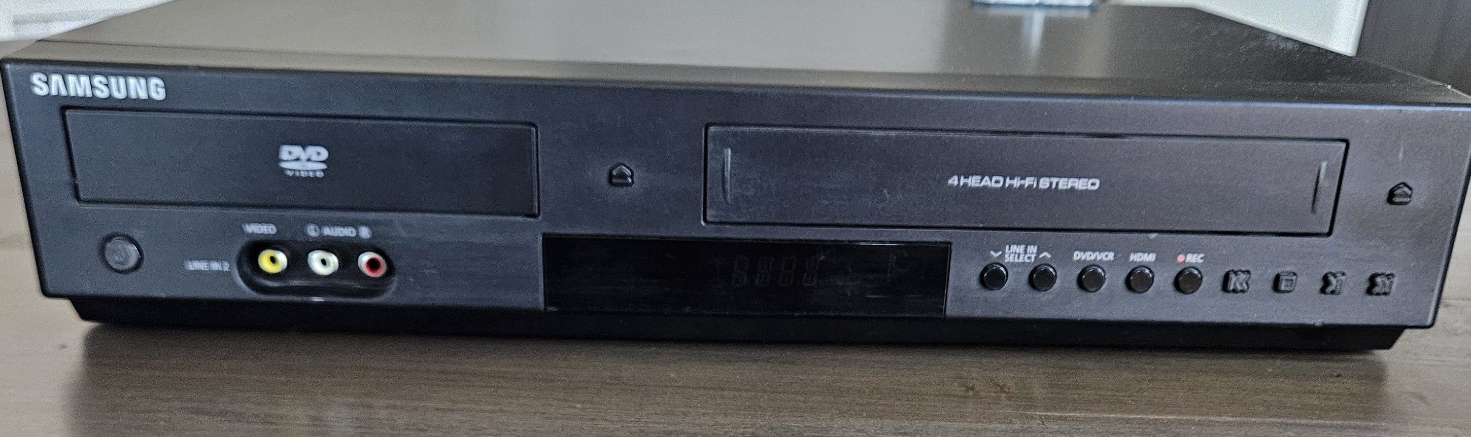 Samsung DVD-V9800 DVD VCR Combo Player HDMI 4 HEAD Tested Working No Remote