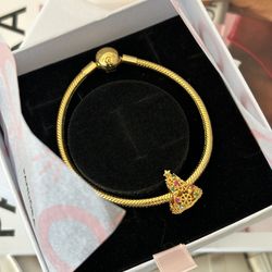 PANDORA- Glitter Christmas Tree Charm