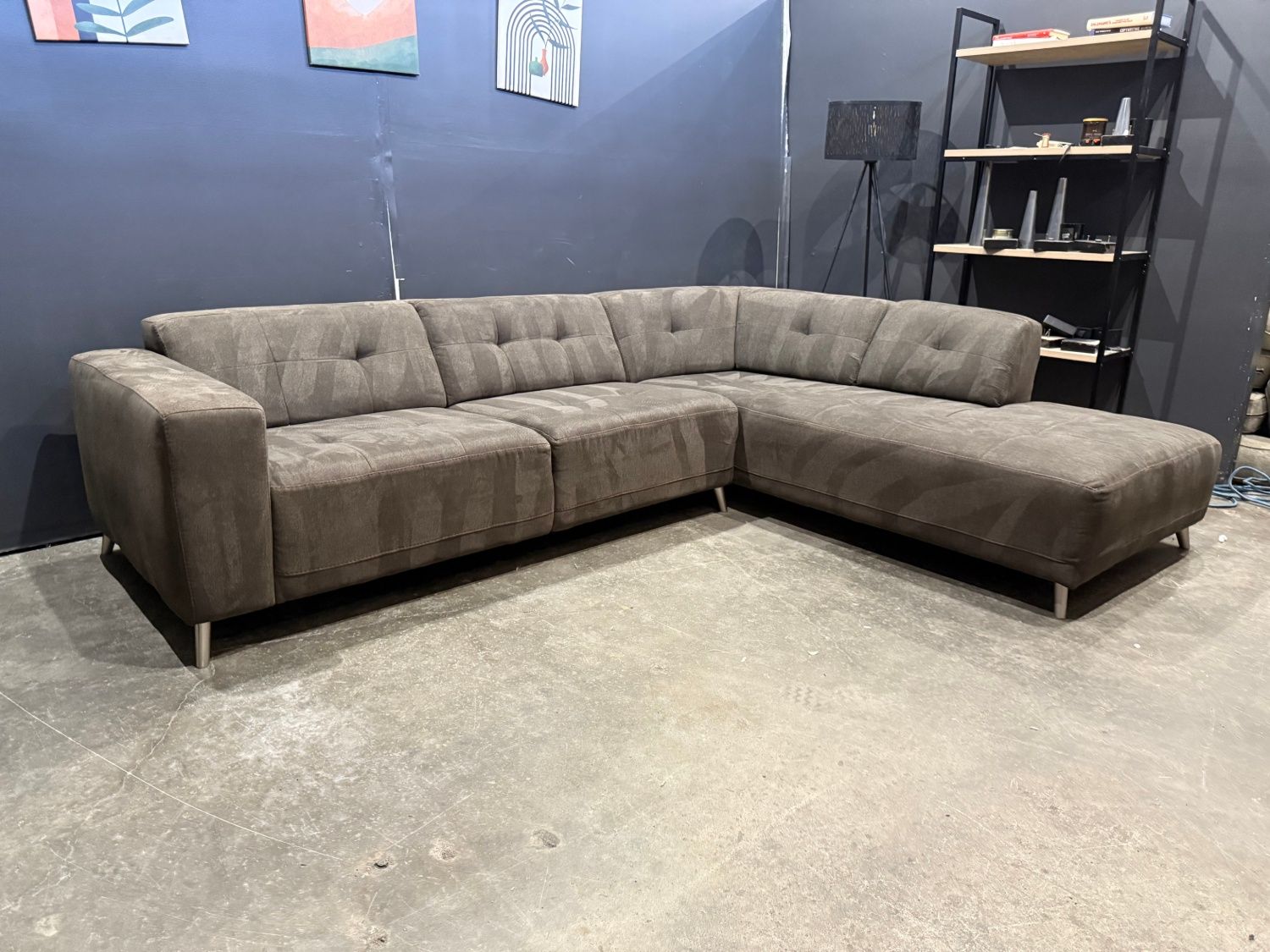 Gorgeous Tufted Sectional Sofa with Chaise - Delivery Available!