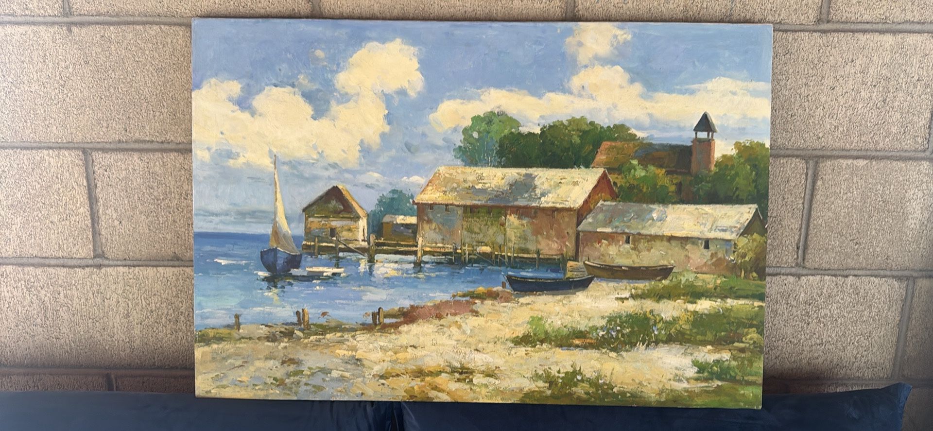 Beautiful Hand-Painted Floral Oil Painting 