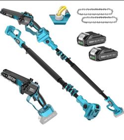 SEESII Cordless Mini Chainsaw & Pole Saw Set
