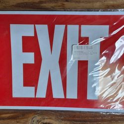 4-Count Pkg. of Glow-in-the-Dark Exit Signs