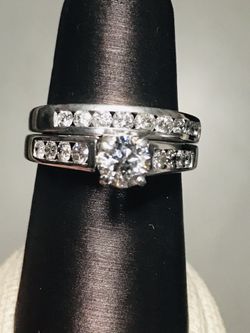 1 3/4 Carats t.w. Diamond Wedding Set, 14K White Gold, Price is Firm, No offers Please!