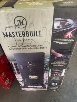 Charcoal and propane smoker