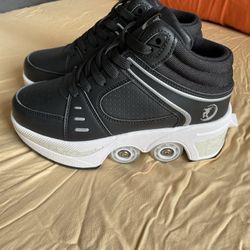 Roller Skate shoe Double Row Deformation Retractable 