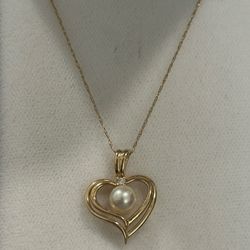 14k gold pearl necklace