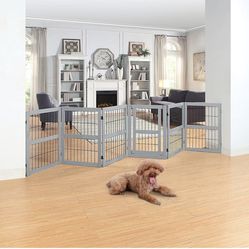 6 Panel dog playpen With Gate 