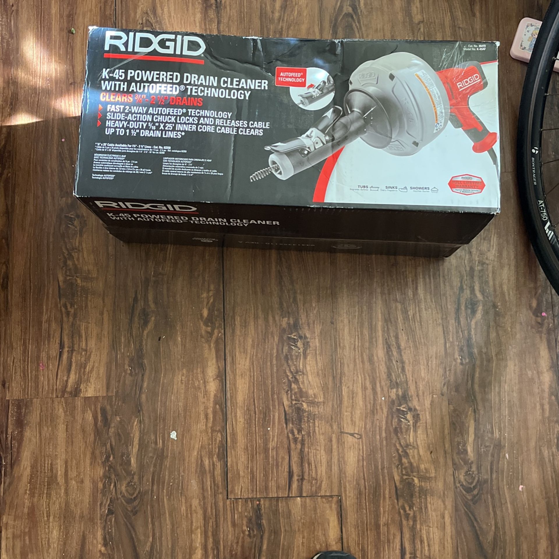 Ridged K-45 Powered Drain Cleaner With Autofeed Technology. $350. OBO.