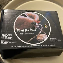 Yong Sun Torch With Sapphires New