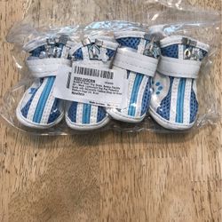 Dog Shoes Medium Blue 