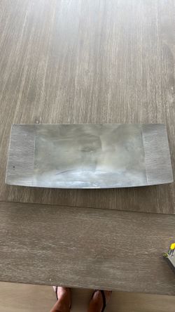 Vera Wang Wedgewood Vesta Modernist Rectangle Serving Platter Tray Centerpiece