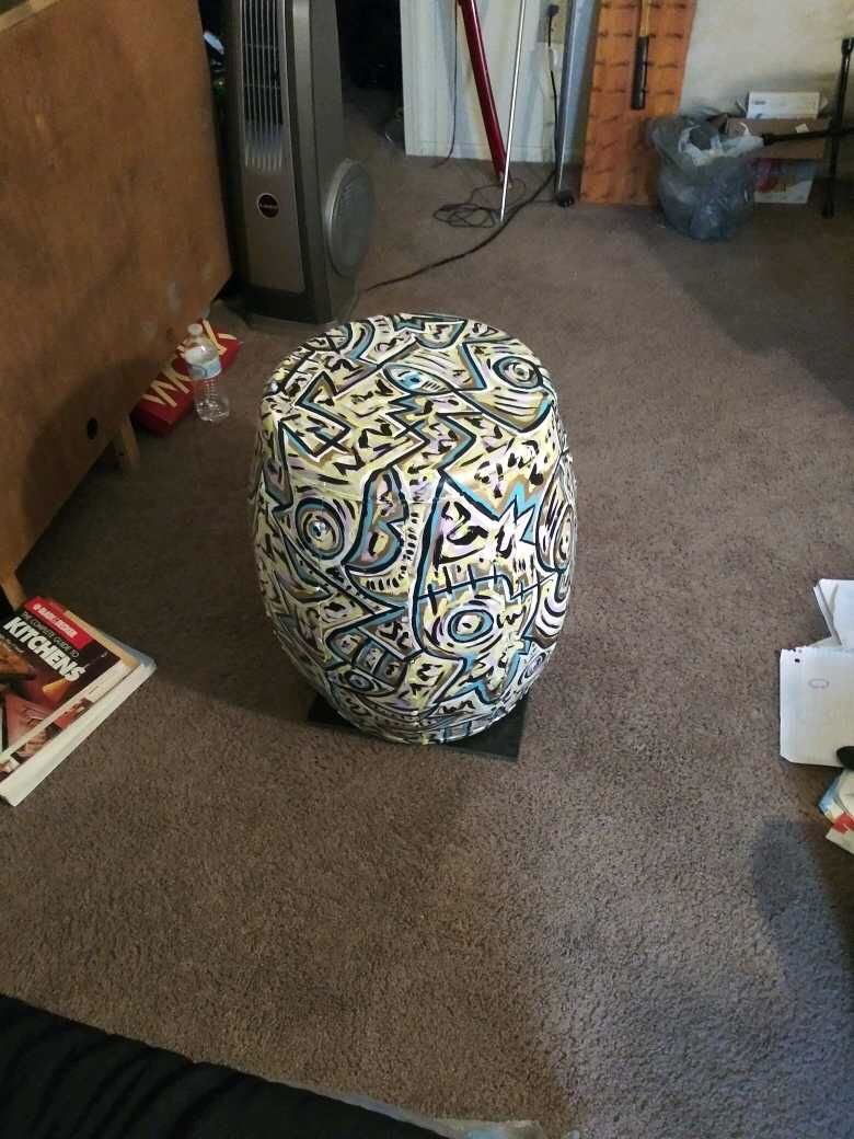Hand painted spirit drum