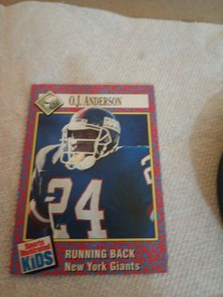 Sports Illustrated Kids O.J. Anderson Football Card