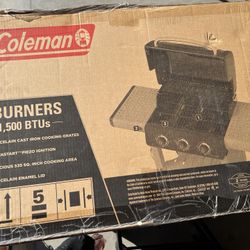 Coleman Cookout 3-Burner Propane Gas BBQ Grill