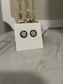 100% tory burch earrings