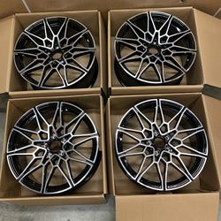 Bmw Style Competition Black Machine Face 19x8.5 19x9.5 ET35 Wheels 5x120 CB72.6