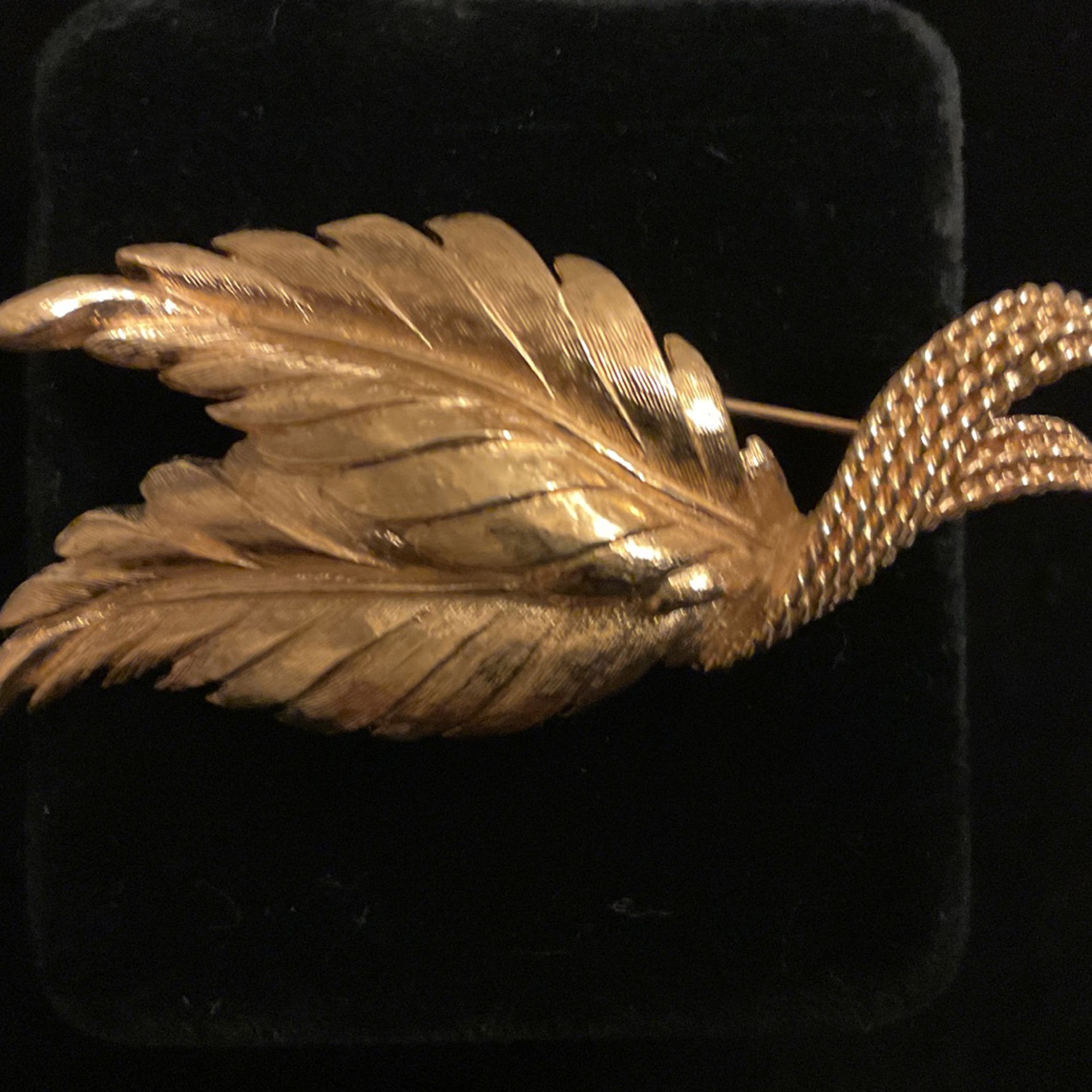 Gold Leaf Brooch,by Monet