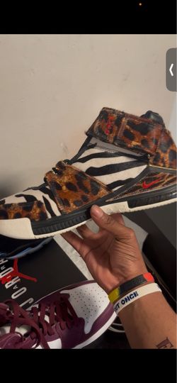 Lebrons with real fur size 11.5