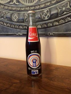 1983 University of Illinois Rose Bowl Coke Coca Cola Bottle