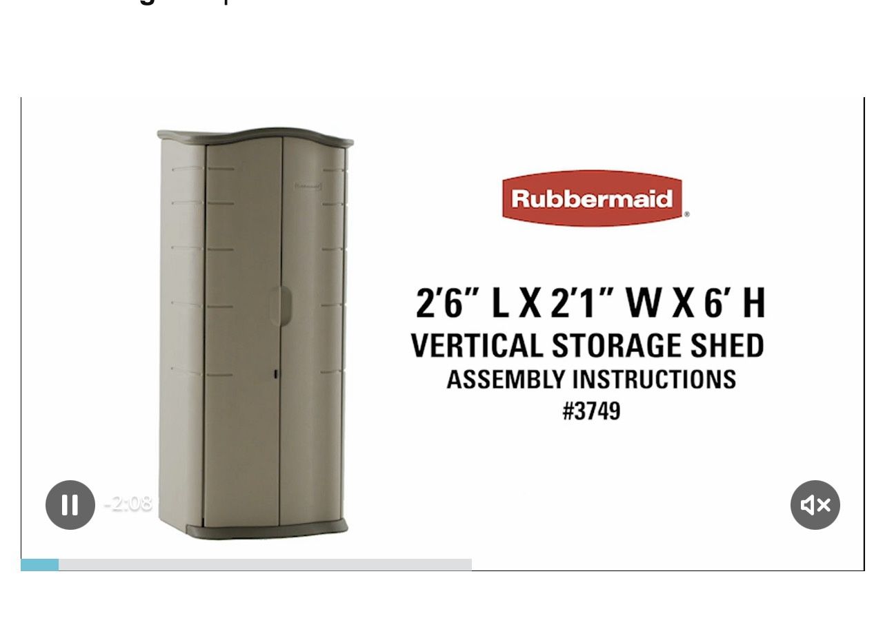 Rubber Maid Garden Shed Storage