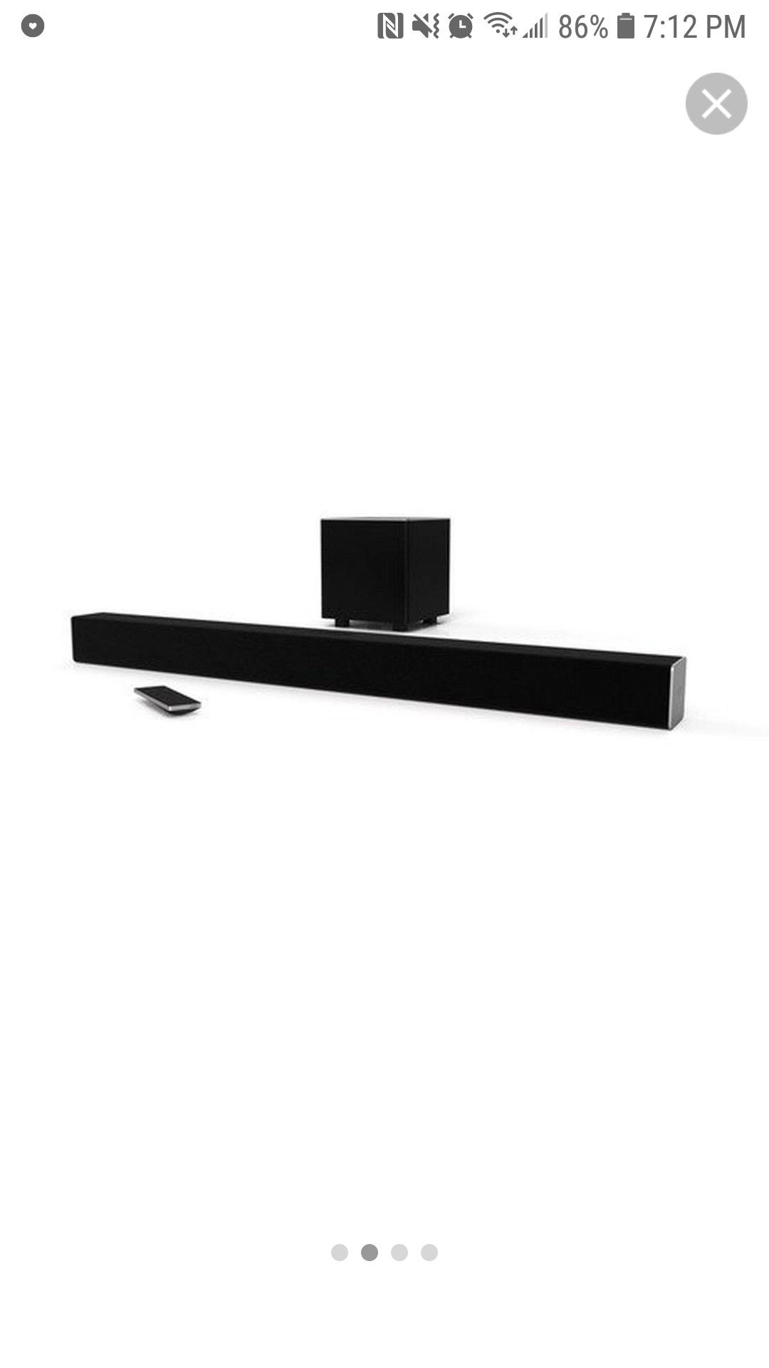 VIZIO SmartCast SB3821-D6 38" 2.1 Sound Bar System