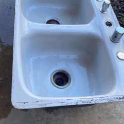 Vintage cast Iron Sink