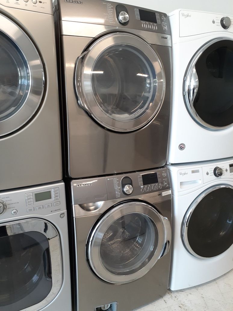 Samsung front load washer and electric dryer set used good condition with 90 day's warranty