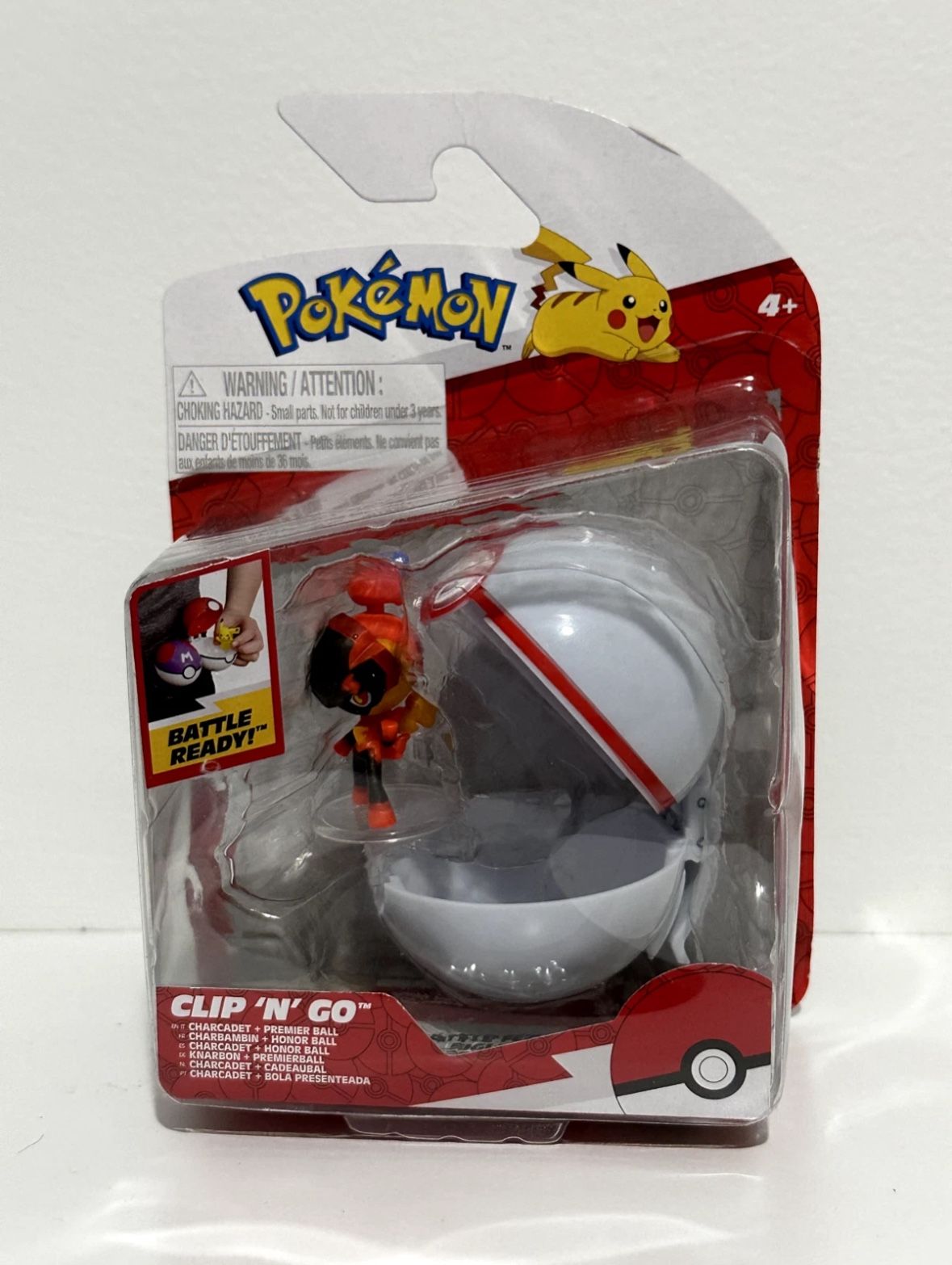Pokemon Clip 'N' Go - Charcadet & Premier Ball NEW/SEALED