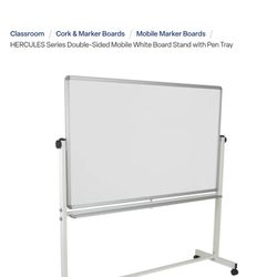 Double Sided Whiteboard On Wheels 