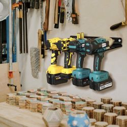 Brand New Power Drill Tool Organizer Hanging Wall Mounted Organizer for Garage, Home, Workshop, Shed, Made of Heavy Duty Metal