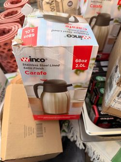 Winco Stainless Steel Carafe 68oz 2.0L