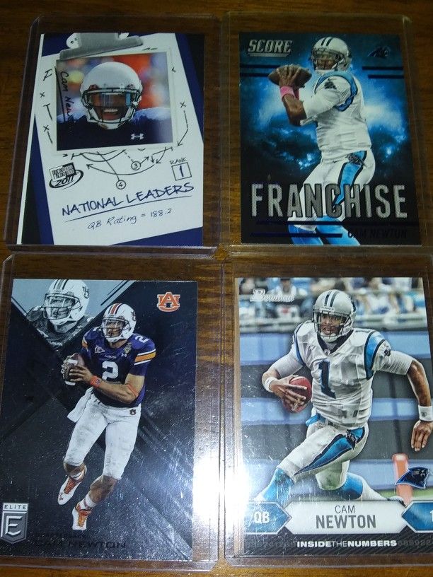 Cam Newton 13 Card Lot, Rookies Etc