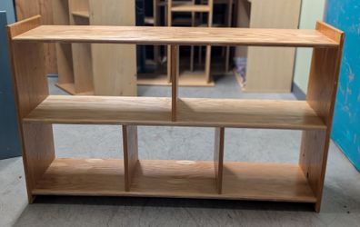 Handcrafted Solid Wood Storage Shelf