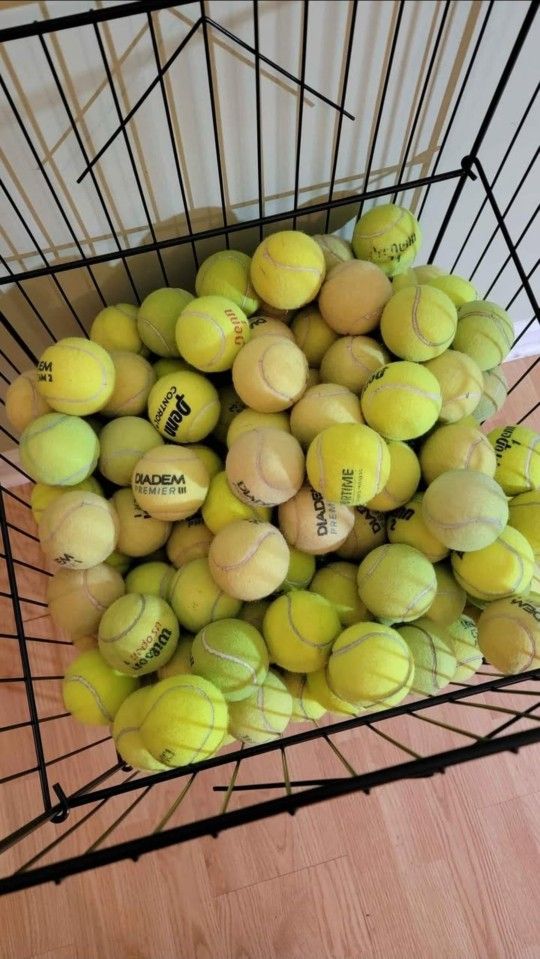 100 Used Tennis Balls for Dogs - Local Recycled Balls