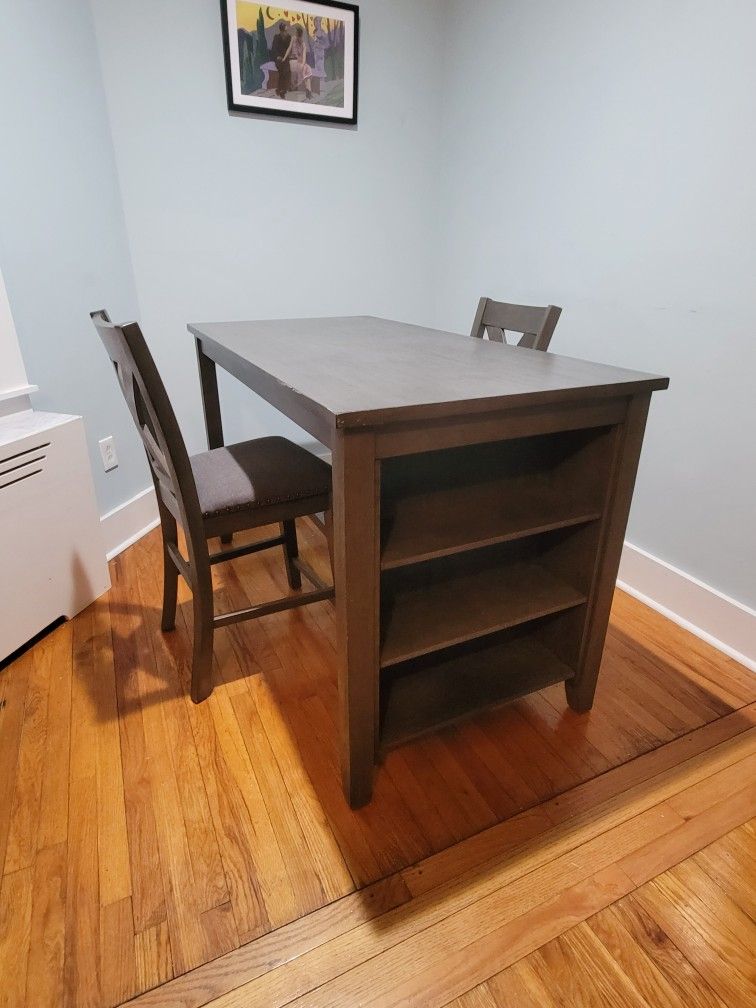 Ashley Furniture Gray Dining Table And Chairs Set
