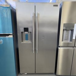 Frigidaire Professional 36 in. 22.3 cu. ft. Counter Depth Side-by-Side Refrigerator in Smudge-Proof Stainless Steel