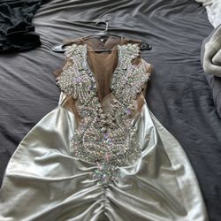 Custom Made Rhinestone Dress 