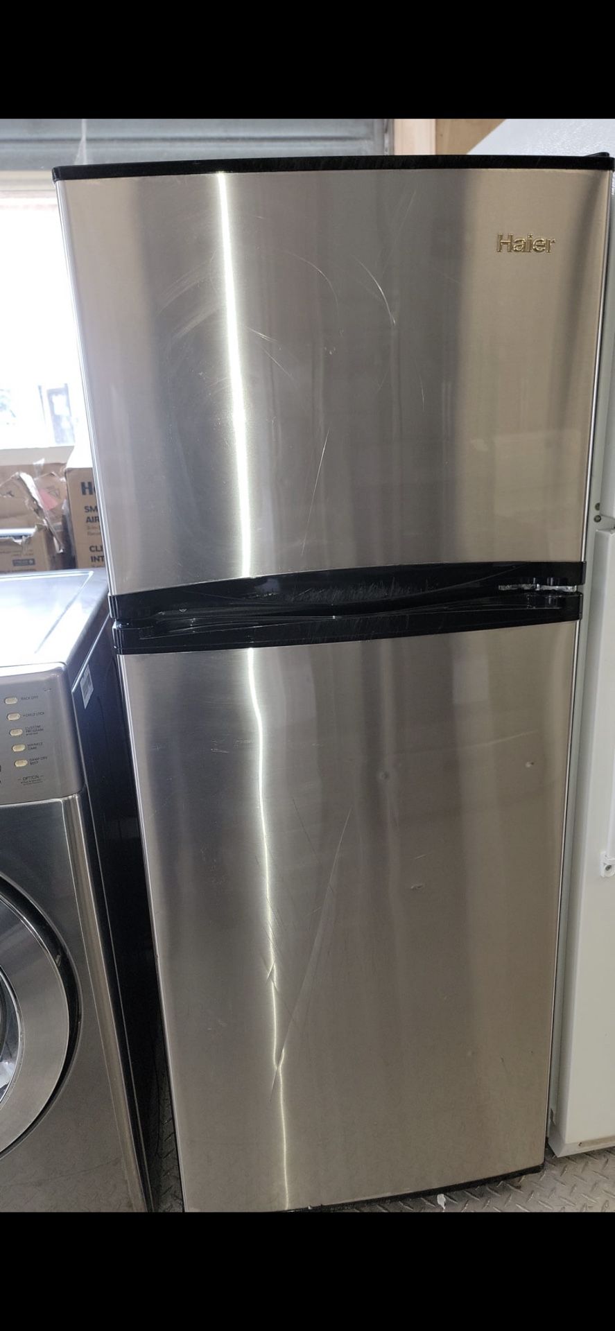 Haier 24” wide  Stainless Top/Bottom Refrigerator