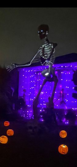 12 giant skeleton with led eyes