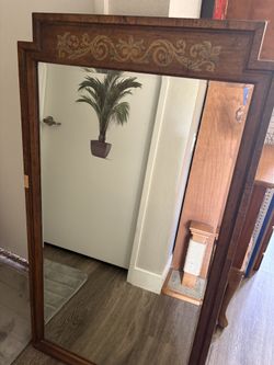 Large Heavy Solid Wood Mirror